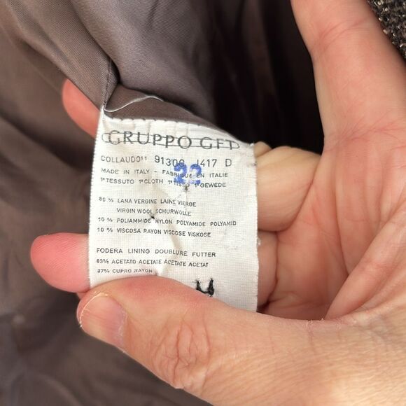 Joan & David Women Virgin Wool blend Tweed Blazer - Black and tan size 42/8 EUC - Picture 10 of 11